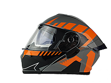 Шолом для мотоцикла MX-030 DOT модуляр + окуляри темні, фото 4