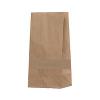 Паперовий крафт пакет бурий 120х85х250 мм, упаковка 500 шт, 004200248