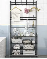 Полка для вещей и обуви New simple floor clothes rack, напольный стеллаж в квартиру, металлическая стойка