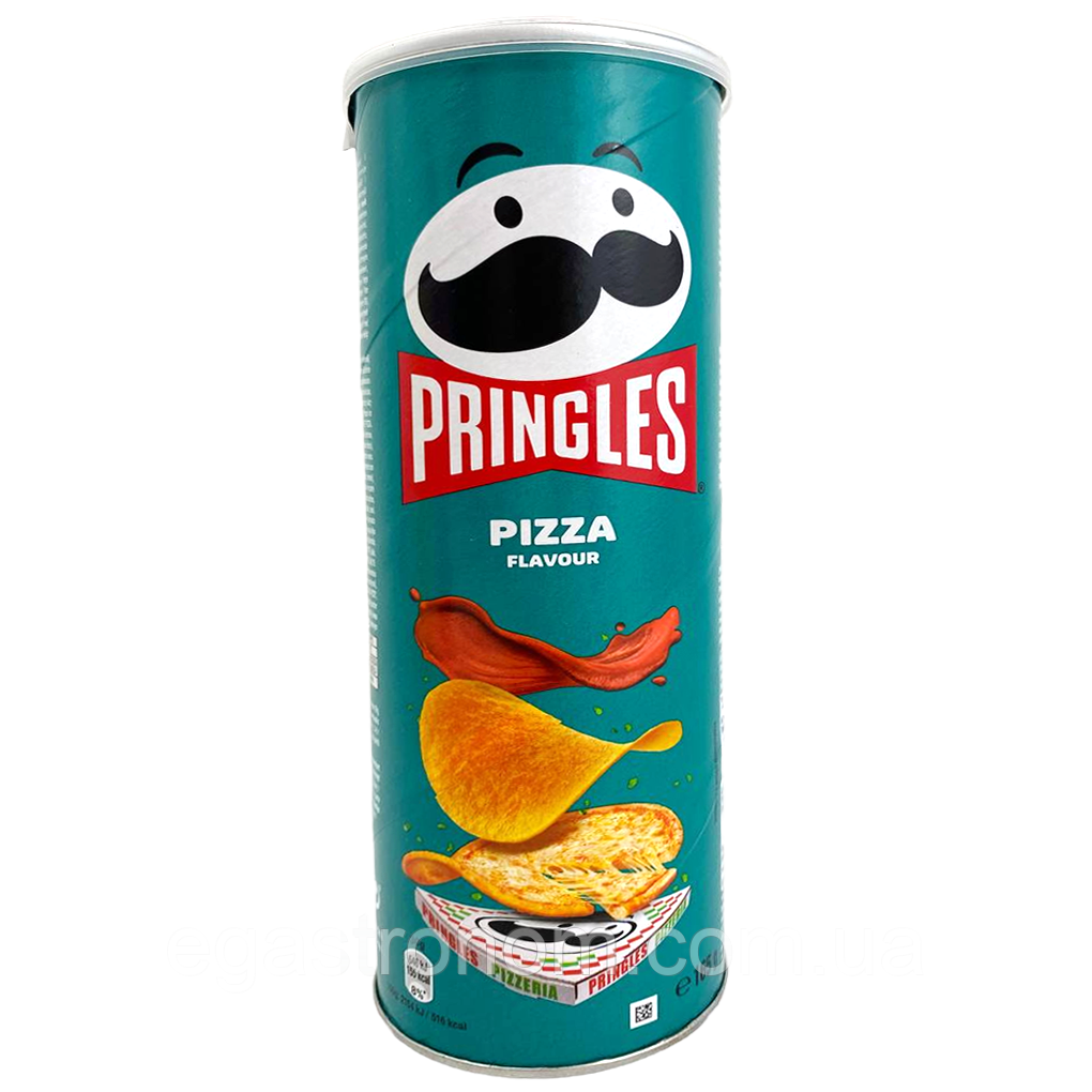 Чипси зі смаком піци Прінглс Pringles pizza 165g 19шт/ящ (Код: 00-00015954)