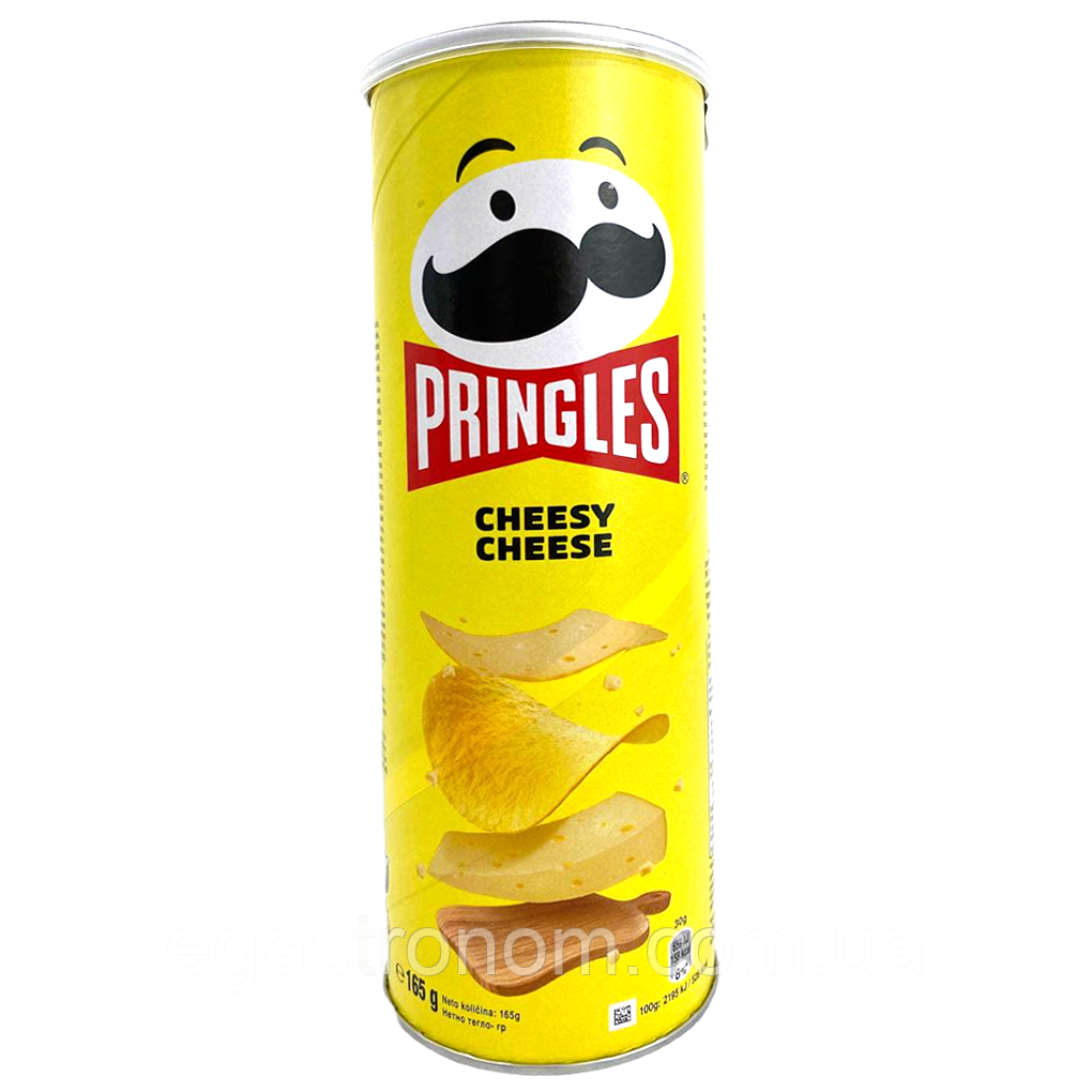 Чипси зі смаком сиру Прінглс Pringles cheese cheese 165g 19шт/ящ (Код: 00-00015955), фото 1