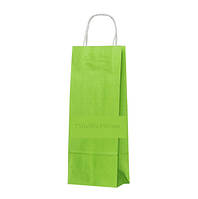 Пакет паперовий 150х90х390 з крученими ручками салатовий, упаковка 100 шт 004200289