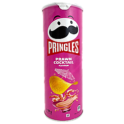 Чипси коктейль з креветок Прінглс Pringles prawn cocktail 165g 19шт/ящ (Код: 00-00015956)