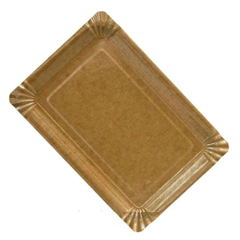 Тарілка прямокутна з ламінацією 150*220 мм, упаковка 100шт, 014500020