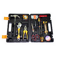 Набір інструментів в кейсі для дому та дачі 21 предмет. Молоток плоскогубці викрутки та багато іншого, фото 2