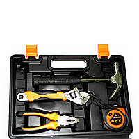 Набір інструментів в кейсі для дому та дачі 21 предмет. Молоток плоскогубці викрутки та багато іншого, фото 4
