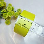 Репсова стрічка 4 см жовтого кольору, фото 2