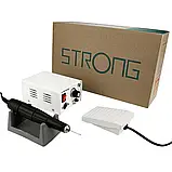 Фрезер для манікюру та педикюру Strong 90/102L 65Вт 35000 об, апарат машинка професійний фрейзер Стронг, фото 7