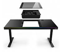 Комп'ютерний стіл ALmordor E140G Black, Gaming Desk, EATX / ATX / Micro ATX, CPU - 135 мм / VGA - 370 мм,