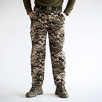 Теплые зимние боевые штаны , армейские мужские штаны для военных штаны Grifon на флисе саржа 50, Пиксель НАТО