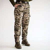Теплые зимние боевые штаны , армейские мужские штаны для военных штаны Grifon на флисе саржа 52, Пиксель