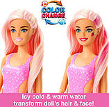 Набір Barbie Pop Reveal Fruit Series Strawberry Lemonade Лялька Барбі Соковиті фрукти Полуничний лимонад, змінює колір, фото 7