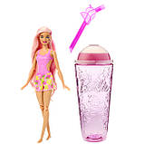 Набір Barbie Pop Reveal Fruit Series Strawberry Lemonade Лялька Барбі Соковиті фрукти Полуничний лимонад, змінює колір, фото 2