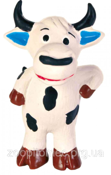 Іграшка для собак Корова з пискавкою Trixie 3513 11 см, 1 шт., фото 1