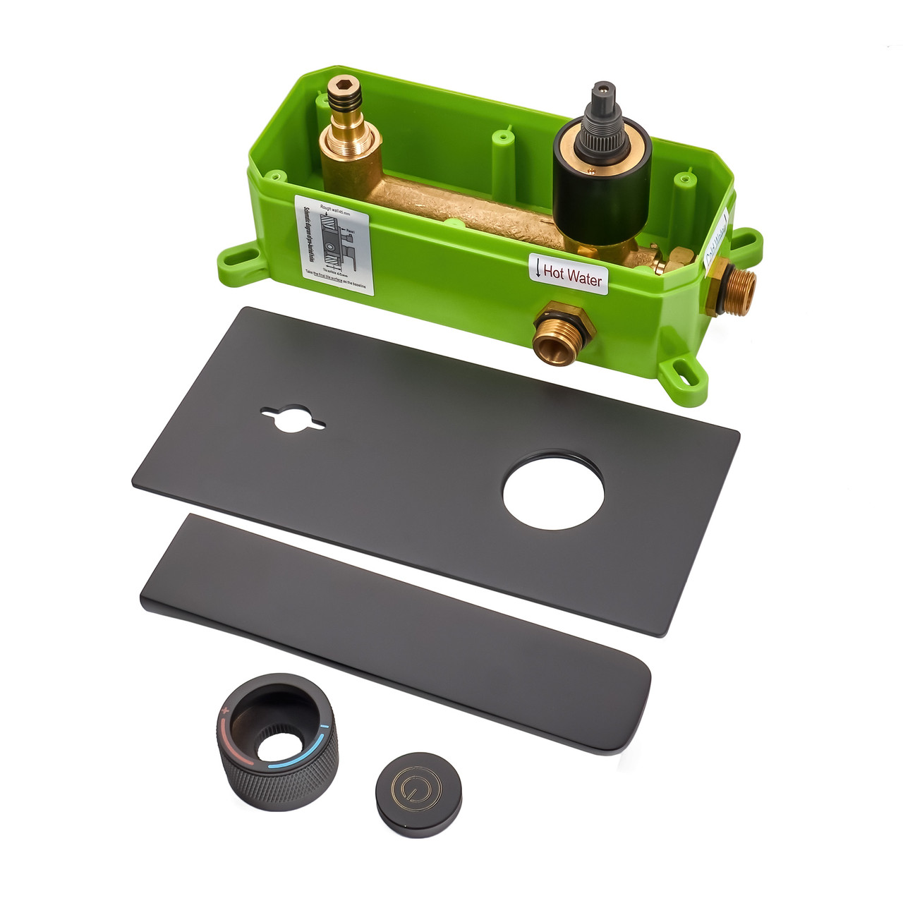 Змішувач прихованого монтажу для раковини KGRB-06 із пластиковим монтажним боксом iBox.