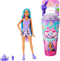 Набір Barbie Pop Reveal Fruit Series Grape Fizz Лялька Барбі Соковиті фрукти Виноградна содова, змінює колір