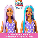 Набір Barbie Pop Reveal Fruit Series Grape Fizz Лялька Барбі Соковиті фрукти Виноградна содова, змінює колір, фото 7