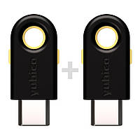 Апаратні ключі Yubico Yubikey 5C USB Type-C набір з 2шт (683068-2)