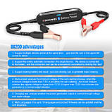 Konnwei BK200 тестер акумуляторних батарей 6-12-24v з бездротовим підключенням до смартфону (black,bluetooth), фото 7