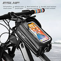 Велосумка на раму для велосипеда ESLNF 1.7L. Сумка велосипедная для смартфона.