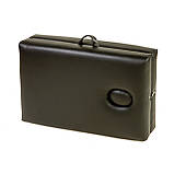 Масажний стіл 190х70 см м'який 6 см складаний з регулюванням висоти Кушетка косметологічна з вирізом для обличчя, фото 3