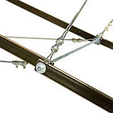 Масажна кушетка автомат 190х70 см м'яка 6 см з вирізом для обличчя Масажний стіл складаний Чорний, фото 6