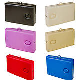 Кушетка 190х70 см косметологічна масажна ручне складання Складаний стіл для масажу Слонова кістка, фото 5