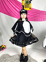 Карнавальний костюм Сорокі, Ворони для дівчинки з фатиновою спідницею 134-140