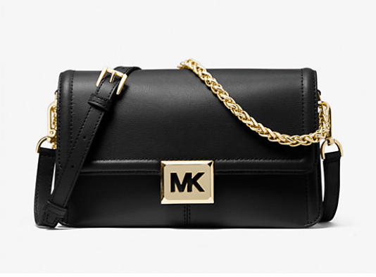 Жіноча сумка Michael Kors Sonia Medium Logo Convertible Shoulder Bag (35F1G6SL3L) чорна