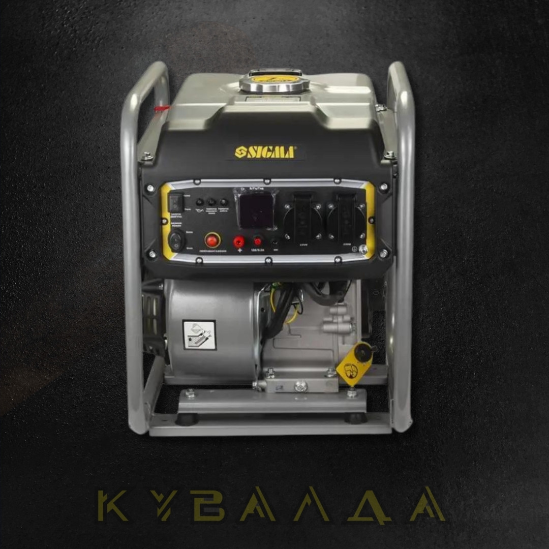 Генератор інверторний бензиновий 4.0/4.5 7л 4-х тактний ручний запуск SIGMA (5710841), фото 1
