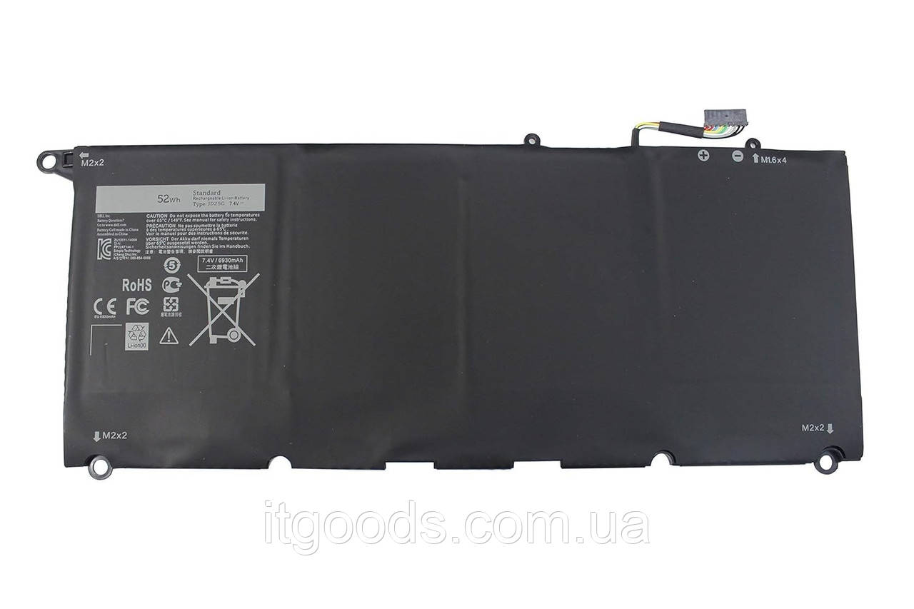 Батарея для ноутбука Dell JD25G 52Wh XPS 13 9343 9350 13D-9343 P54G001 5K9CP 90V7W RWT1R P54G JHXPY 0DRRP