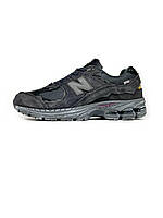 Кроссовки New Balance 2002R (темно/серые) (Нев Баланти)