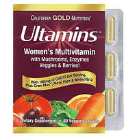 California Gold Nutrition Ultamins Women's Multivitamin 60 капсул CGN-02189 VB