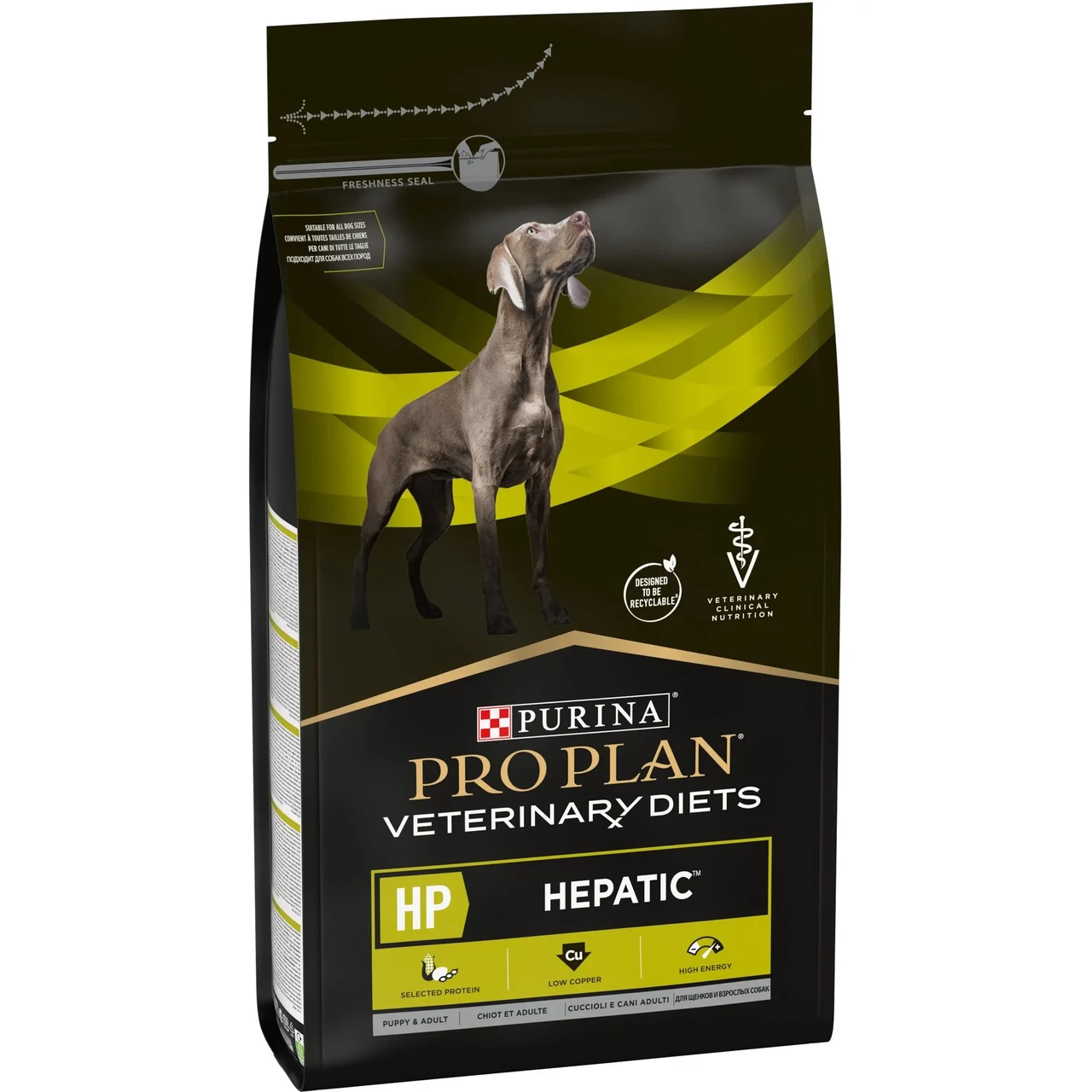 Сухий дієтичний корм для цуценят та дорослих собак Purina Pro Plan VeterinaryDiets HP Hepatic для підтримання функції печінки 3 кг