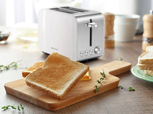 Тостер з нержавіючої сталі TE2051 WHITE Чехія 950 Вт, 6 рівнів підсмажування