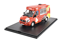 Коллекционная модель авто 1/43 Mercedes-Benz Sprinter Van Wall`s Icecream Red 2007 Oxford