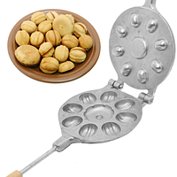 Горішниця - форма для випікання печива "Горішки + Корзинка" (8 половинок + 1)