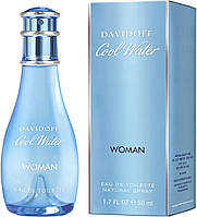 Туалетна вода жіноча Davidoff Cool Water Woman 50мл.