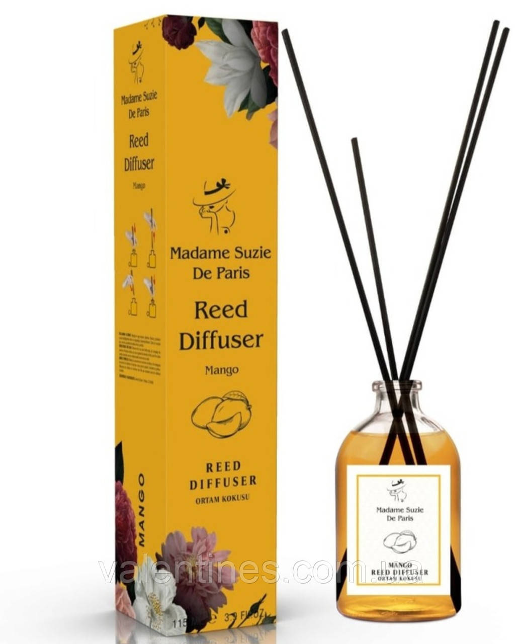 Аромодифузор Madame Suzie De Paris (Reed Diffuser) 115 мл — Манго