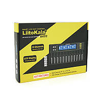 ЗУ универсальное Liitokala Lii-S12, 12+2 каналов, Ni-Mh/Li-ion/LiFePo4/крона, 220V/12V, LED+LCD, Box b