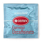 Кава в монодозах чалдах Gemini Espresso Decaffeinato (Gemini Decaf, монодози Gemini decaf) без кофеїну 100шт, аналог Poli Decaf