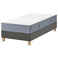 Континентальная кровать, фирма Валеваг/светло-синий темно-серый, 90х200 см LYNGOR (395.518.16) IKEA