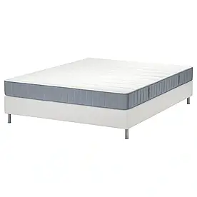 Континентальне ліжко, фірма Вестер/блакитний білий, 160х200 см LYNGOR (695.533.81) IKEA