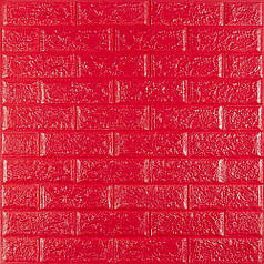Самоклеюча декоративна 3D панель Цегла червона 700х770х5мм (008-5) SW-00000145