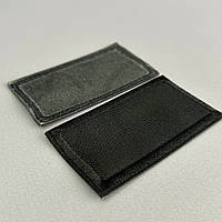 Термо нашивка, заплатка 4,5х8 см - черний джинс