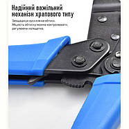 Кримпер HT-301D кліщі обтискні для ВЧ роз'ємів на кабель RG 58, 59, 6, 141, 142, 223, LMR195, 3D-FB, синій, фото 8