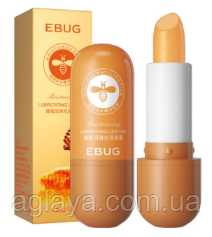 Бальзам для губ з екстрактом меду Ebug Moisturizing Discolorati Honey Lipstick, фото 1