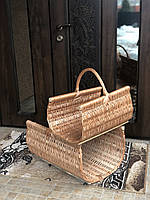 Набор плетёных корзин для дров. Арт:Н032