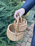Набір плетених  корзин з цільної лози. Арт: 1026, фото 3