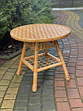 Стіл з лози круглий. Арт: 564, фото 2